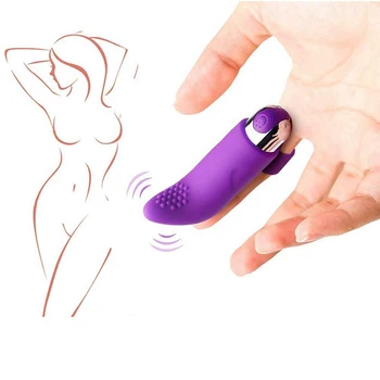 Degetul Vibratoare Silicon Stimulare Clitoris Jucarii Sexuale pentru Femei Adulți 10 Frecvență Vibrații Masaj Sex Produs EK-Noi Imagine 2