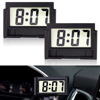 Digital mic tablou de Bord Masina Ceas cu Baterii Mari Clear LCD de Afișare de Timp Pentru Automobile, Motociclete si Camioane