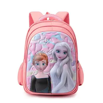 Disney Frozen Student Ghiozdan Fata Noua Printesa Elsa pentru Copii Rucsac fată băiat Povara de Pe Rucsac Copii Geantă de mână Imagine 2