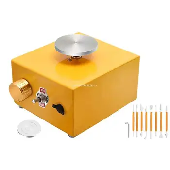 Electric Roată de Olărit DIY Ceramice Instrumente Mini Electric Ceramică, Mașină de Folosit, UE