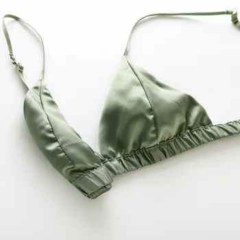 En-gros de versiunea Europeană a fast de vânzare bikini stil lenjerie Dna Lumina Satin Nr oțel sutien de costum Imagine 2