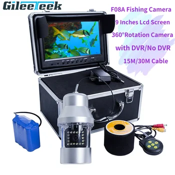 F08A Pescuit Subacvatic Camera 9 Inch Ecran LCD Sistem de Monitorizare Rotație de 360 de Grade Camera de Pescuit Finder Unghi Larg de Vizualizare