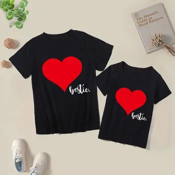 Familia Valentine Dorește Valentine Taie Tricou Dragoste Inima Spune Grafic Tricouri Haine de Ziua Îndrăgostiților tricouri Costume