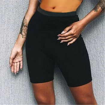 Femei pantaloni Scurți de Vară de Echitatie Elastic de Bază de Culoare Solidă pantaloni Scurți de Sport de Fitness absorbant de sudoare uscare rapidă pantaloni Scurți