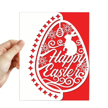 Happy Easter Egg Bunny Frontieră card de Tăiere Moare Matrita Pentru DIY Scrapbooking Decorative Relief Artizanat Mor de Tăiere Șablon