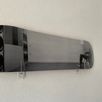 Hot AD-2Pair Skateboard Montare pe Perete Raft de Afișare suport Suport Acrilic Longboard Deck Skate Scuter Suport Perete, Suport Skateboard-uri Imagine 2