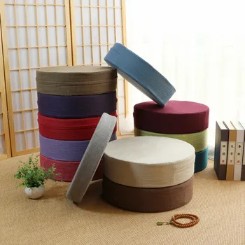 Japanese-style Futon Rotund Lenjerie de pat Perna Scaunului Tatami Balcon Bay Fereastră Căptușit Pernă de Meditație Saltea Tatami Meditație Lotus Imagine 2