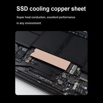 JEYI i-Cupru SSD de Răcire Tablă de Cupru M. 2 Solid state Drive Radiator Cooler Termică Foaie de Disipare a Căldurii Accesorii Laptop Imagine 2