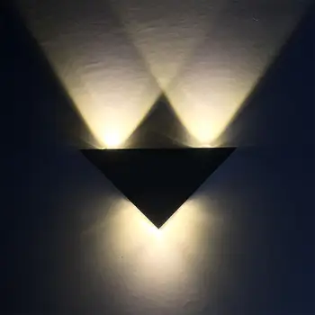 LED-uri moderne Triunghi Aluminiu Lampă de Perete Dormitor, Coridor, Scari de Interior, Lumini la fața Locului Decor 5 culori Imagine 2