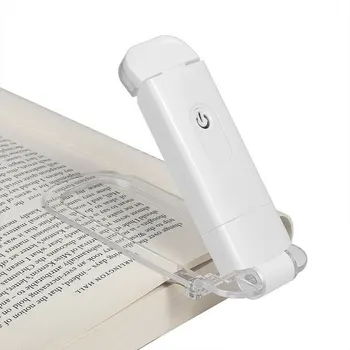 LED-uri USB Reîncărcabilă Carte de Lectură Lumină Luminozitate Reglabil Protectie pentru Ochi Clip Cartea de Lumină Portabile Marcaj Citit Lumină