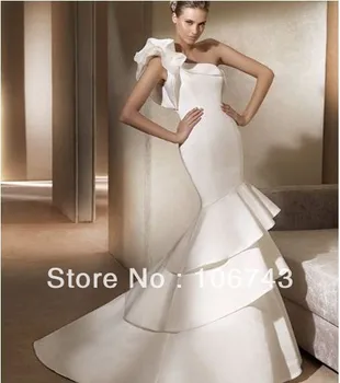 livrare gratuita 2016 stil nou mai bun seiier Sexy mireasa nunta Personalizate dimensiune ștrasuri din mărgele sirena niveluri rochie de mireasa