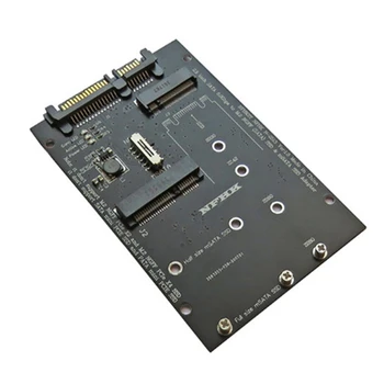 M. 2 unitati solid state MSATA SSD 2,5 Inch SATA 6.0 Gbps 2 In 1 Adaptor Converter Suport pentru Card PC, Laptop Hard Disk Diagrama