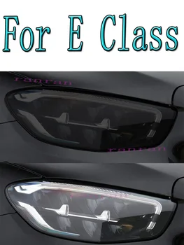 Masina Faruri Folie de Protecție Față de Lumină Negru Transparent TPU Autocolant Pentru Mercedes Benz E Class Facelift 2017-Pe Accesorii