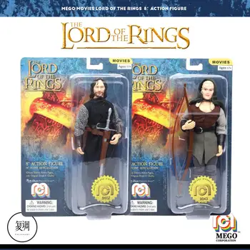 Mego The Lord of The Rings Aragorn II Legolas Acțiune Figura 8 Inch Pvc&cârpă Colectie de Halloween, Cadou Jucarii pentru Baieti Imagine 2