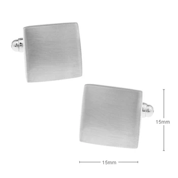 Metal Argint Butoni Mans Bijuterii French cuff shirt Buton de manșetă link-ul de 5pairs per lot Imagine 2