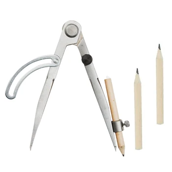 Metal Aripa Separator Scrib Instrument De Piele Compas Cu Creion Larg Utilizate În Construcția De Artizanat, Metal Și Piatră Frumos