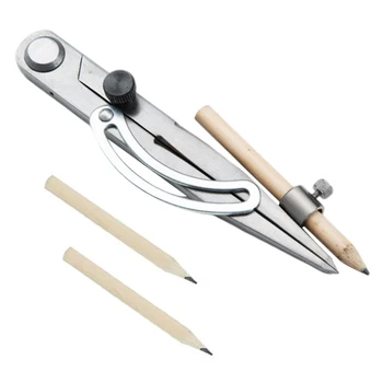 Metal Aripa Separator Scrib Instrument De Piele Compas Cu Creion Larg Utilizate În Construcția De Artizanat, Metal Și Piatră Frumos Imagine 2
