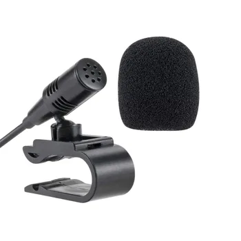 Microfon de 3,5 mm pentru Microfon Extern Portabil de Asamblare pentru Vehicule Auto Capul Unitate Bluetooth Audio Stereo Radio GPS DVD Imagine 2