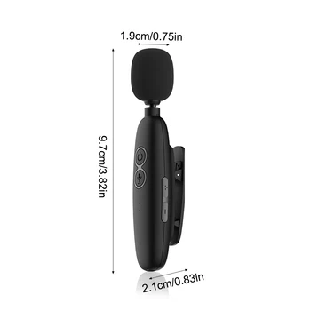 Microfon Lavaliera Wireless Portabil Audio Înregistrare Video Mini Microfon pentru iPhone Android Live Broadcast Jocuri Telefon Microfonoe