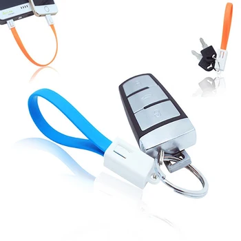 Mini Breloc USB Cablu de Încărcare Rapidă Sârmă Micro USB de Tip C C Pentru iPhone iPod Android Încărcător de Date de Sincronizare Taxa de Cabluri Cablul Nou