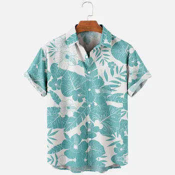 Moda barbati Camasi Hawaiene Tropicale Camicias de Imprimare 3d Confortabil Casual Un Buton Tricouri Maneca Scurta Beach Haine Supradimensionate 14