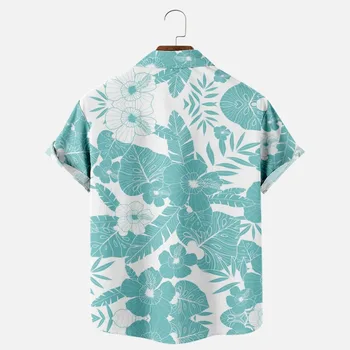Moda barbati Camasi Hawaiene Tropicale Camicias de Imprimare 3d Confortabil Casual Un Buton Tricouri Maneca Scurta Beach Haine Supradimensionate 14 Imagine 2