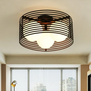 Modern Nordic Art Deco Mingea Led-uri Alb Negru Plafon Candelabru Agățat Lampă de Iluminat pentru Living Bucatarie Dormitor la Mansardă MJ1114 Imagine 2