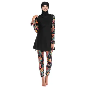 Modest Costume De Baie Musulman Islamic Costum De Baie Hijab Costume De Baie O Acoperire Completă De Costume De Baie Musulman Înot Beachwear Costum De Baie