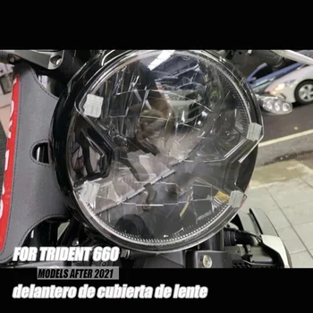 Motocicleta Faruri Capacul de Protecție din Față Faruri de Acoperire pentru Triumph Trident 660 TRIDENT660 2021-2022 Gri Fumuriu Imagine 2