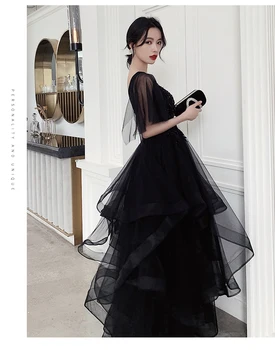 negru ciufulit ștrasuri din mărgele val de epocă rochie de bal Renașterii Rochie de regina Victorian/Belle Marie Antoinette