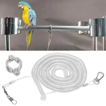 Noi Macaw Cablajului Papagalul Ultra-light Frânghie Flexibilă Anti-muște de Picior Inel Papagal Pasăre care Zboară de Formare Lesa