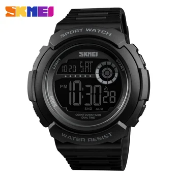 Noi SKMEI Ceasuri Sport Barbati Impermeabile Alarma Numărătoarea inversă pentru Bărbați Ceas de mână Moda LED-uri Digitale Ceas Militar Relogio Masculino Imagine 2