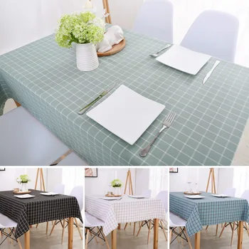Nordic carouri albastru masă masă masă groasă de pânză dreptunghiulară cafenea ceai restaurant Imagine 2