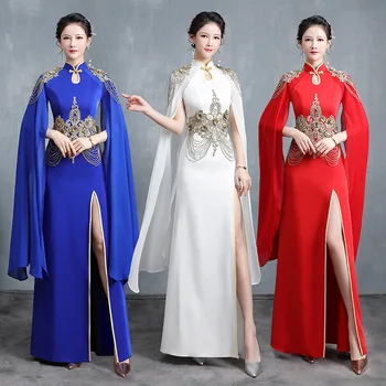 Noutatea Femei Nou Stil Tradițional Chinezesc Mandarin Guler Superb Qipao Nunta Petrecere De Seara Rochie Bodycon Cheongsam