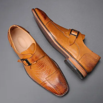 Omul din Piele Pantofi de Mari Dimensiuni 48 De Rochii Formale pentru Bărbați 2021 Roșu Nunta Pantofi Barbati Mocasini Pantofi de Înaltă Calitate Grațios Trend Imagine 2