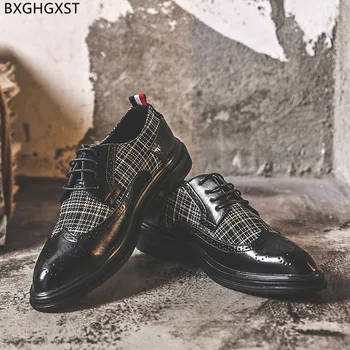 Oxford Pantofi Elegant pentru Bărbați 2022 Rochie de Designer de Pantofi de Mens de Moda Bocanc Om Pantofi de Înaltă Calitate Zapatos De Hombre Chaussure Imagine 2
