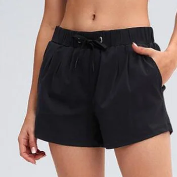 OZAGREL Nou pantaloni Scurți pentru Femei, cu Buzunare Antrenament Rulează pantaloni Scurți de Sport 4 way Stretch scurt ne-marimea XS-XL