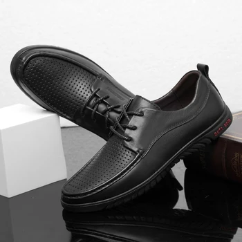 Pantofi barbati Casual de Vara Casual Pantofi Pentru Bărbați Plat Sport Mens de Cauzalitate Agrement Adidas Om de Pantofi din Piele de Moda Adidași Bărbați Imagine 2