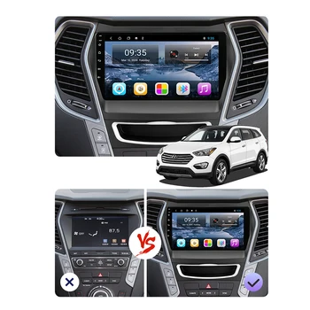 PEERCE Pentru Hyundai Santa Fe 2012 - 2017 Radio Auto Multimedia Player Video de Navigare GPS Android RDS Carplay Nu 2din Autoradio Imagine 2