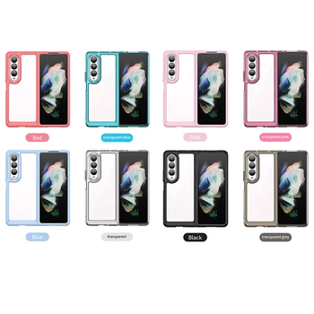 Pentru a Acoperi Samsung Z 4 Ori Cazul Samsung Galaxy Z Fold 4 5G Capas Spate Transparent Culoare Clar Pentru Fundas Samsung Z Fold4 Ori 4 Imagine 2
