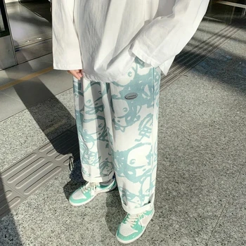 Personalitate Strada Îmbrăcăminte Largi Picior Pantaloni Femei Moda Coreeană Liber De Primavara Toamna Sens De Design De Vară Subțire Dulce Rece Ins Maree Imagine 2