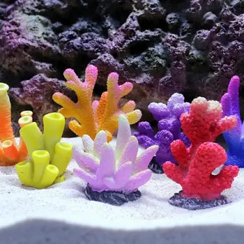 Pesti de Acvariu Decor Rășină mini Coral Artificial plante Acvatice Corali Lanscaping Ornamente rezervor de Pește Acvariu Accesorii