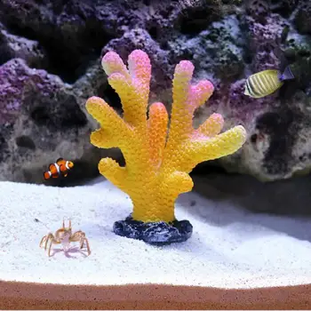 Pesti de Acvariu Decor Rășină mini Coral Artificial plante Acvatice Corali Lanscaping Ornamente rezervor de Pește Acvariu Accesorii Imagine 2