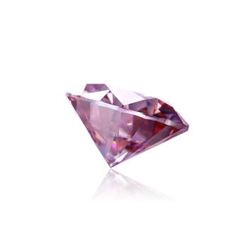 Pirmiana 6.5 mm 1ct Claritate VVS Diamant de Culoare Roz, Rotunde Moissanite Vrac Pietre pretioase pentru Bijuterii Inel Imagine 2