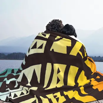 Polineziene Maori Tribal Pătură Flanel Respirabil Arunca Pături Canapea Arunca Pătură de Canapea în aer liber, lenjerie de Pat Aruncă Cuvertură de pat Imagine 2