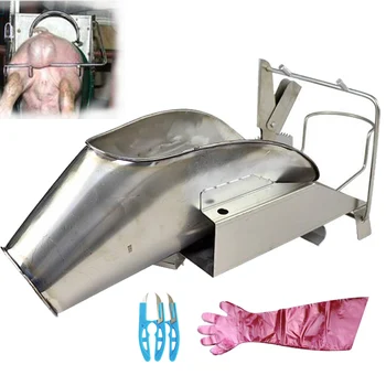 Porc castrarea rack veterinar instrument 304 din oțel inoxidabil purcel castrat platforma cu cuțitul și a schimbat foaia porc castrarea echipamente