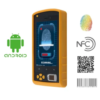 Portabil Digital de Amprente Tableta Biometrice Android Finger Print Scanner Card NFC Cititor de coduri de Bare GPS-ul Web Cloud Participarea