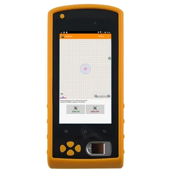 Portabil Digital de Amprente Tableta Biometrice Android Finger Print Scanner Card NFC Cititor de coduri de Bare GPS-ul Web Cloud Participarea Imagine 2
