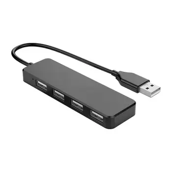 Portabil USB 2.0 Universal USB Hub 4-port de Mare Viteză USB2.0 480Mbps Compact Comutator de Alimentare pentru Laptop-pc-angro