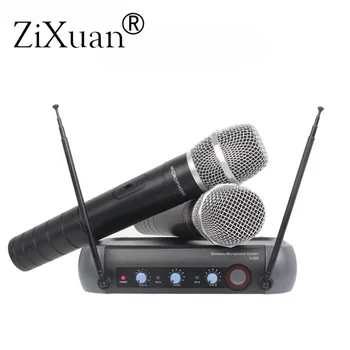 Profesionale V900 microfon fără fir 2 canale funcția de amestecare KTV microfon wireless de acasă pentru Sistem Karaoke microfon